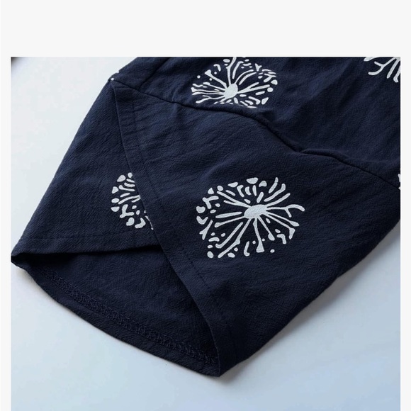 Cotton Casual Capri Pants Printed Cropped Comfy Baggy with Pockets Lounge Pants - Picture 3 of 5